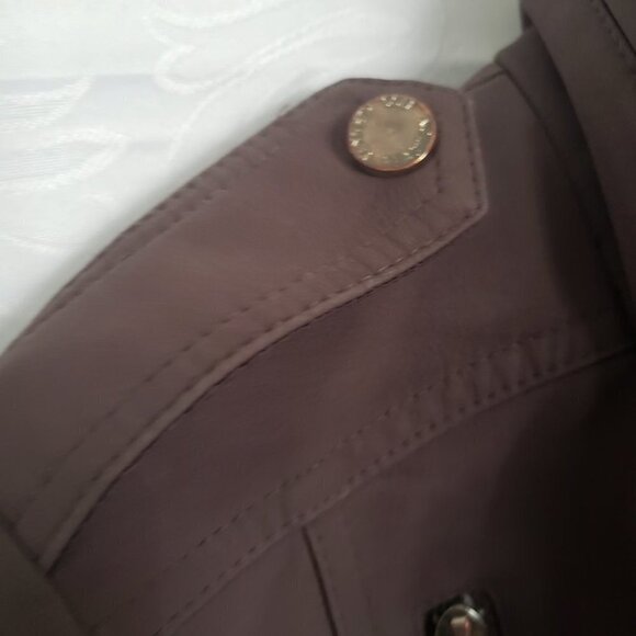 Kenneth  COLE Reaction Brown Jacket Blazer Ladies Women's Small w/hood - Picture 6 of 16